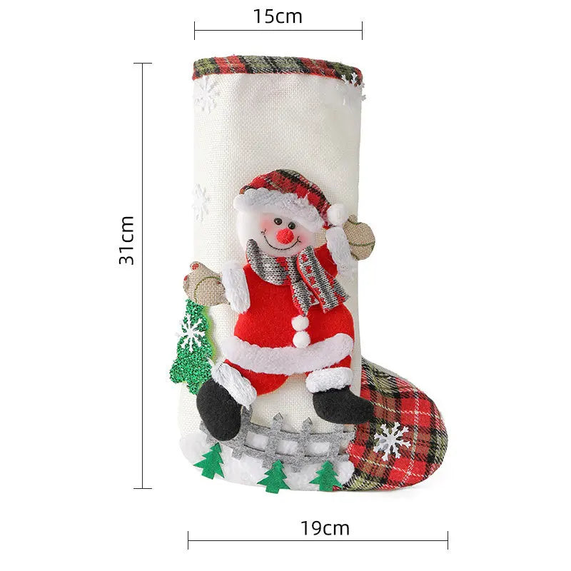 Meias Decorativas de Natal – Rena, Boneco de Neve e Papai Noel - Outlet do Cazé