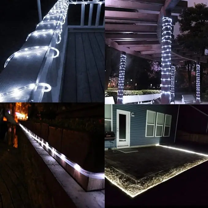 Fita de Led Solar - Decoração Exterior para Jardim e Natal - Outlet do Cazé