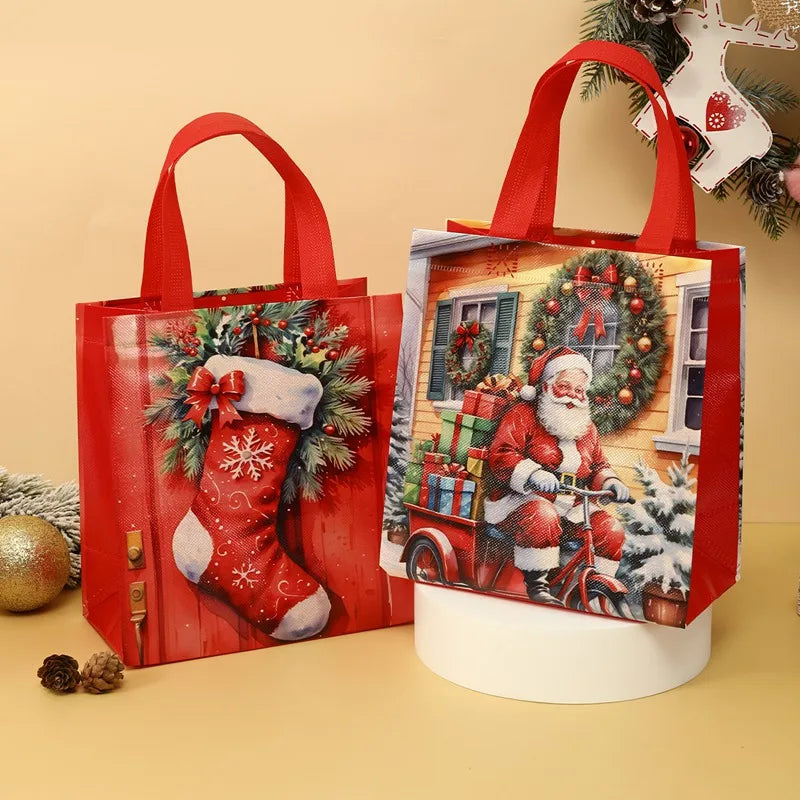 Kit de Sacolas de Presente de Natal – Sacos de Tecido para Lembrancinhas e Presentes - Outlet do Cazé