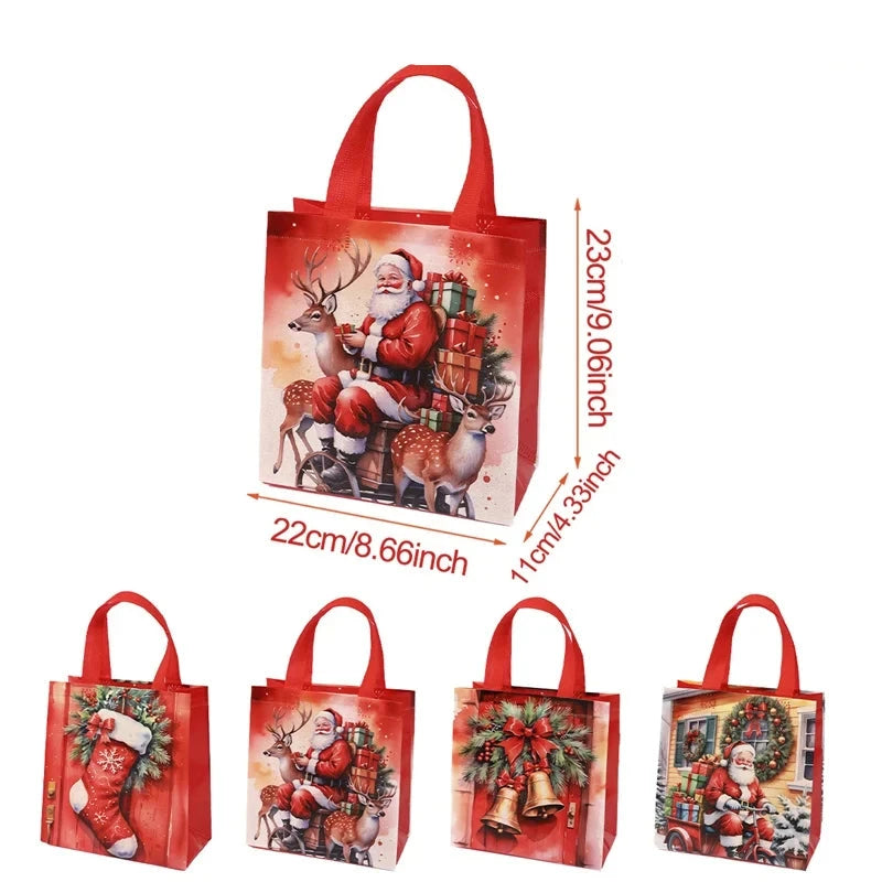 Kit de Sacolas de Presente de Natal – Sacos de Tecido para Lembrancinhas e Presentes - Outlet do Cazé