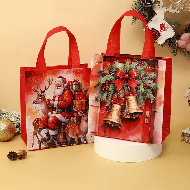 Kit de Sacolas de Presente de Natal – Sacos de Tecido para Lembrancinhas e Presentes - Outlet do Cazé