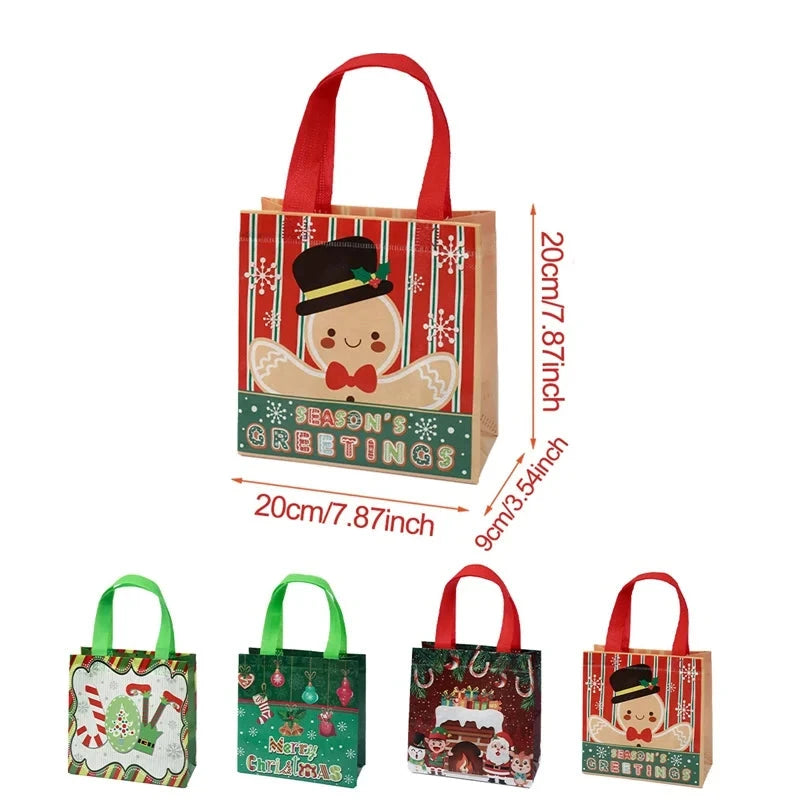 Kit de Sacolas de Presente de Natal – Sacos de Tecido para Lembrancinhas e Presentes - Outlet do Cazé