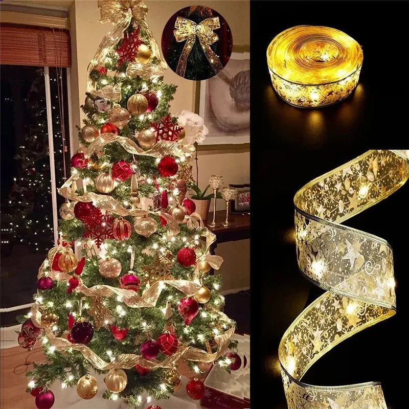 Fita LED Natalina - Luzes de Fada para Árvore de Natal e Decoração