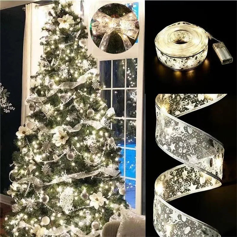 Fita LED Natalina - Luzes de Fada para Árvore de Natal e Decoração