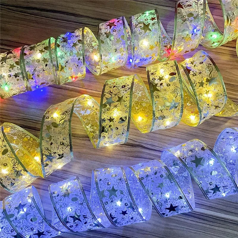 Fita LED Natalina - Luzes de Fada para Árvore de Natal e Decoração