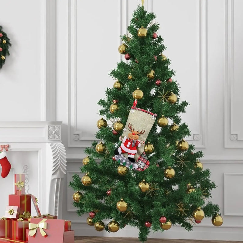 Meias Decorativas de Natal – Rena, Boneco de Neve e Papai Noel - Outlet do Cazé