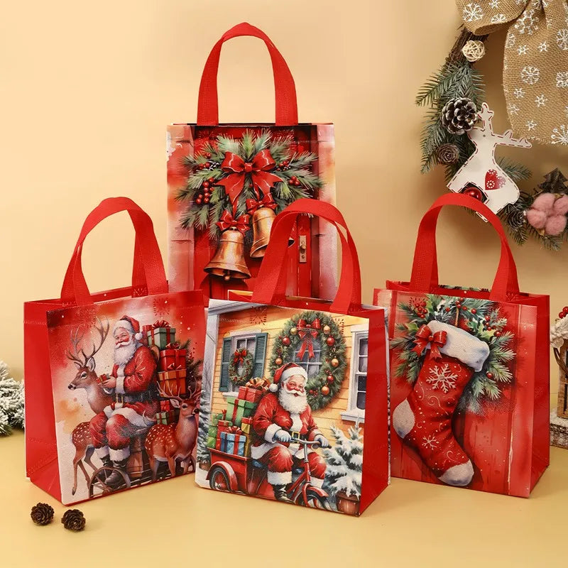 Kit de Sacolas de Presente de Natal – Sacos de Tecido para Lembrancinhas e Presentes - Outlet do Cazé