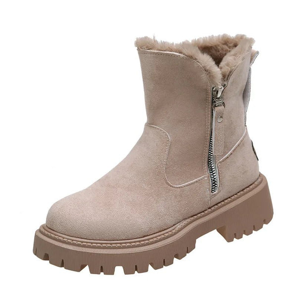 Bota Feminina Nobuck Forro de Pelúcia - Conforto e Estilo no Inverno - Outlet do Cazé