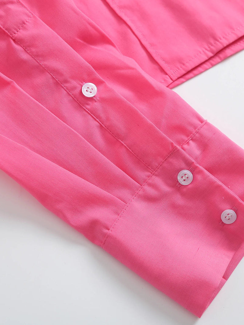 Camisa Cropped Feminina com Bolsos Recortados - Estilo Vintage - Outlet do Cazé