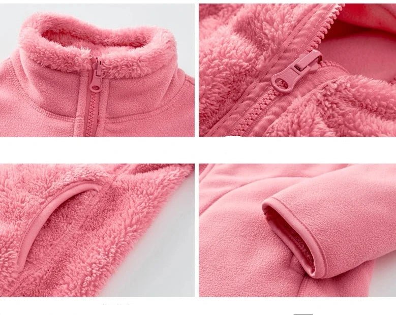 Casaco de Lã Quente Dupla Face Feminino - Estilo e Conforto para o Inverno de 2024 - Outlet do Cazé