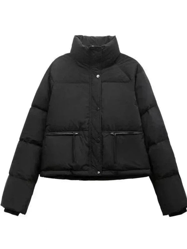 Jaqueta Puffer Feminina Acolchoada de Algodão - Estilo e Conforto para o Inverno de 2024 - Outlet do Cazé