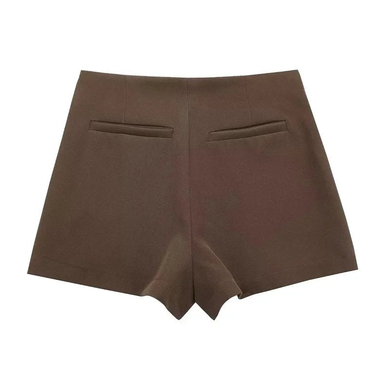 Short Saia Casual de Alfaiataria - Elegância e Praticidade - Outlet do Cazé