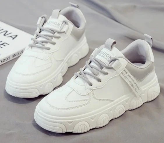 Tênis Feminino Branco Casual Sneakers - Estilo e Conforto em Cada Passo - Outlet do Cazé