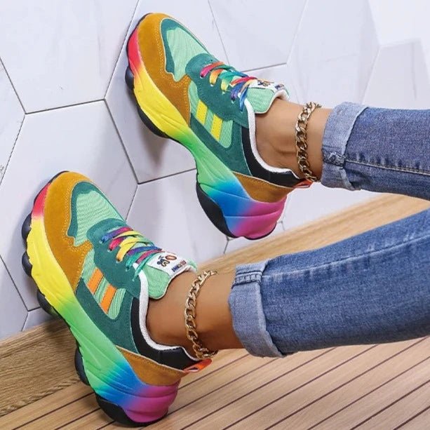 Tênis Feminino Casual Colorido - Estilo e Versatilidade em Cada Passo - Outlet do Cazé