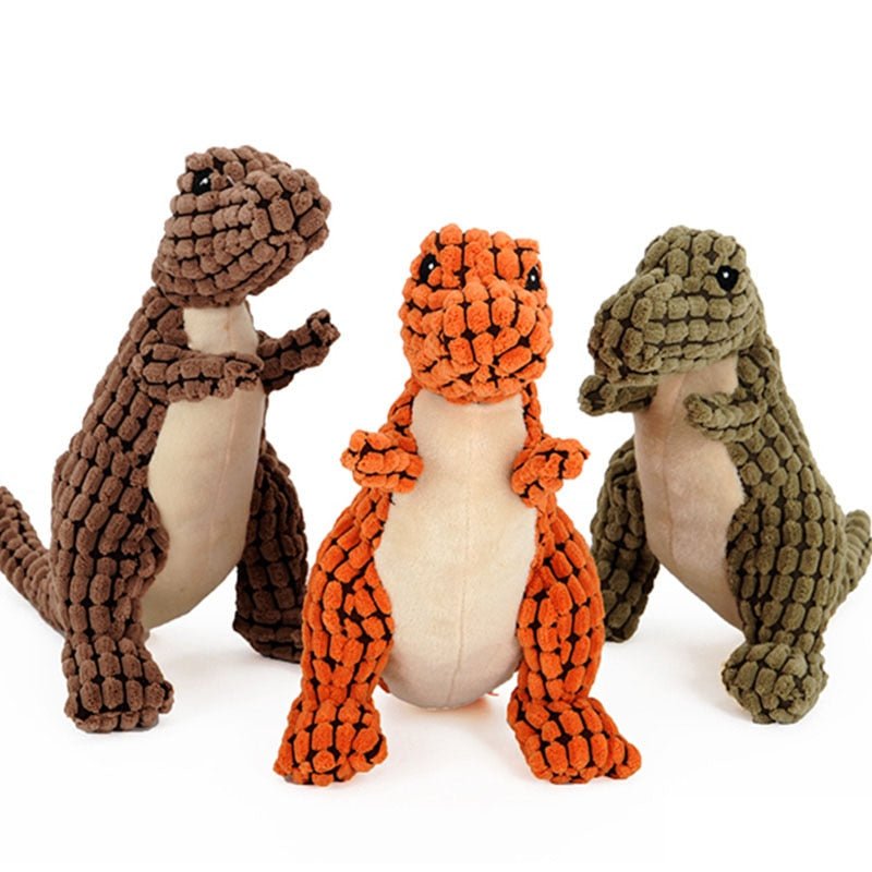 1 peça Brinquedo de pelúcia para animal de estimação dinossauro de