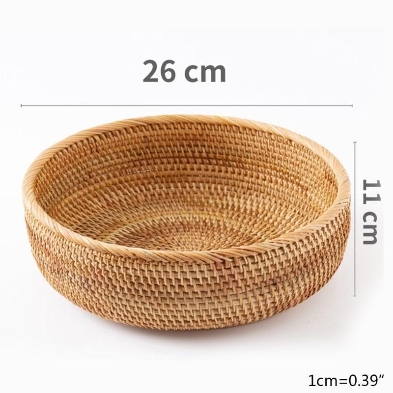 Cesta Organizadora - Artesanal - Vime Rattan - Outlet do Cazé