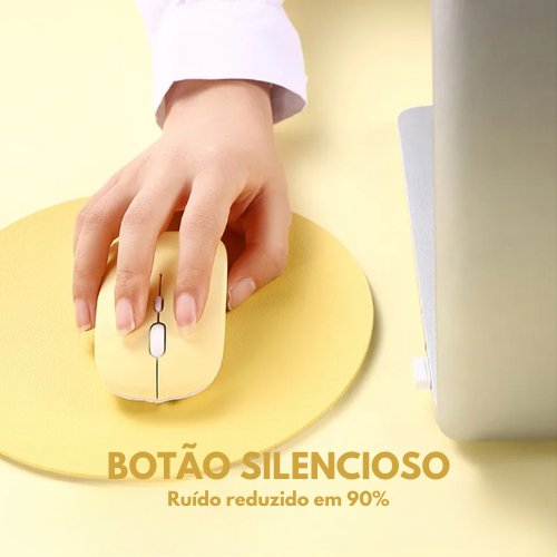 Mouse Bluetooth Sem Fio Portátil para Laptop, Tablet e Celular - Outlet do Cazé