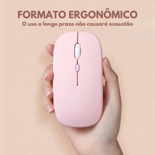 Mouse Bluetooth Sem Fio Portátil para Laptop, Tablet e Celular - Outlet do Cazé