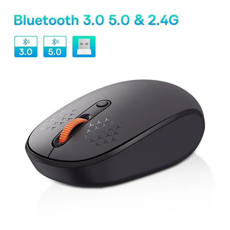 Mouse Sem Fio Bluetooth com Clique Silencioso e DPI Ajustável - Outlet do Cazé
