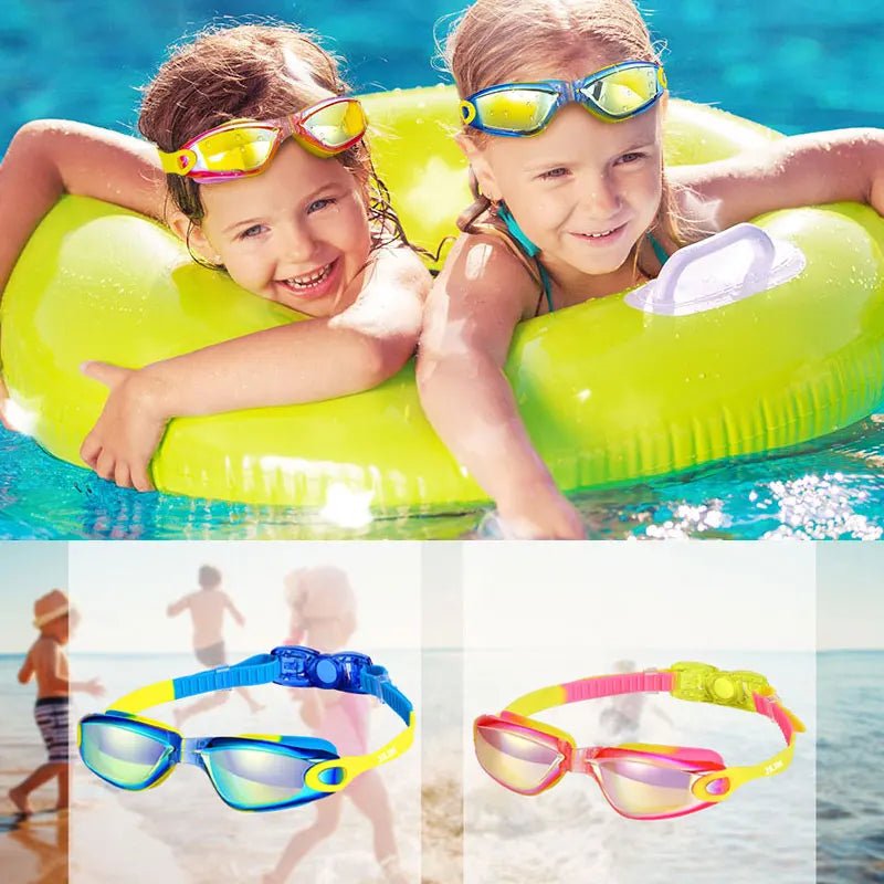 Óculos de Natação Profissional para Crianças - Coloridos - Outlet do Cazé