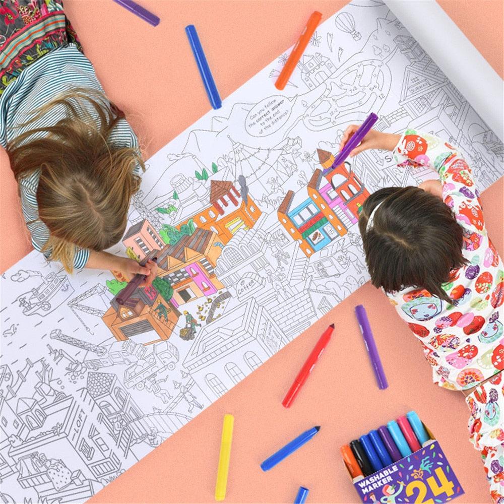 Novo desconto Rolo de desenho infantil Crafting Papel arquitetônico  criativo fácil de cortar rolo de papel de desenho