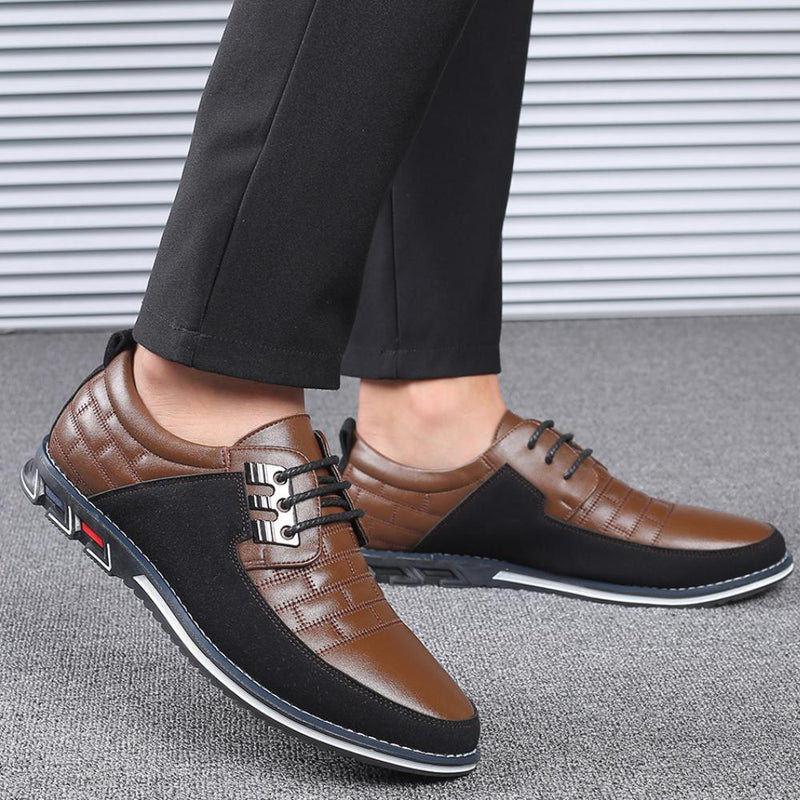 Sapato Casual de Couro Masculino - Clássico Moderno - Outlet do Cazé