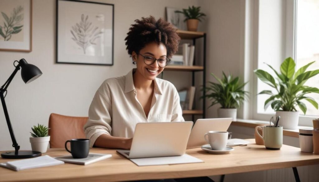 Trabalho remoto: como transformar sua rotina e maximizar produtividade hoje Trabalho remoto: como transformar sua rotina e maximizar produtividade hoje